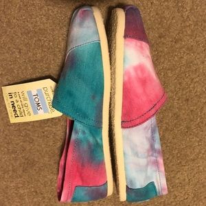 🛑sold🛑Toms Classics Pink and Blue Tie Dye
